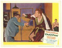 2k368 CHAMPION LC #2 '49 great image of boxer Kirk Douglas & his brother Arthur Kennedy fighting!