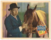 2k371 CHARLIE CHAN AT THE RACE TRACK LC '36 detective Warner Oland in title role w/ horse!