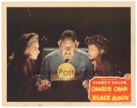 2k372 CHARLIE CHAN IN BLACK MAGIC LC '44 Sidney Toler w/Helen Beverly, Frances Chan & crystal ball