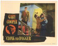 2k383 CLOAK & DAGGER LC #3 '46 Gary Cooper watches J. Edward Bromberg & others fighting, Fritz Lang!