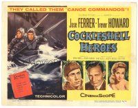2k103 COCKLESHELL HEROES TC '56 WWII canoe commandos Jose Ferrer & Trevor Howard!