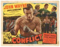 2k002 CONFLICT TC R49 c/u of boxer John Wayne in the ring, in Jack London's famous story!