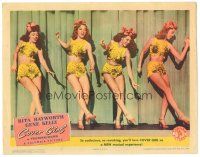 2k400 COVER GIRL LC '44 sexiest full-length Rita Hayworth dancing on stage with three girls!