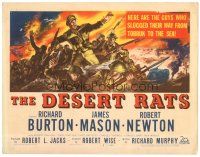 2k109 DESERT RATS TC '54 Richard Burton leads Australian & New Zealand soldiers against Nazis!