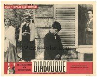 2k436 DIABOLIQUE LC '55 Vera Clouzot, Simone Signoret & Paul Meurisse watch young boy!