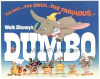 2k116 DUMBO TC R72 colorful animated cartoon art from Walt Disney circus elephant classic!