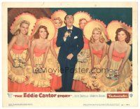 2k451 EDDIE CANTOR STORY LC #5 '53 great wacky image of Keefe Brasselle w/sexy dancers!