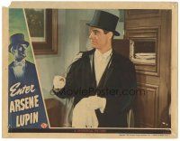 2k459 ENTER ARSENE LUPIN LC '44 cool close up image of Charles Korvin in title role!