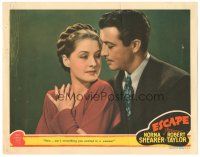 2k460 ESCAPE LC '40 American Robert Taylor is helped by Nazi's mistress Norma Shearer!