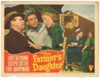 2k477 FARMER'S DAUGHTER LC #6 '47 Charles Bickford, pretty Loretta Young!