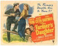 2k121 FARMER'S DAUGHTER TC '47 Loretta Young, Joseph Cotten, Ethel Barrymore