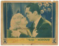 2k513 GIRL FROM MISSOURI LC '34 cool image of beautiful Jean Harlow & Franchot Tone!