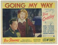 2k520 GOING MY WAY LC #1 '44 c/u of Bing Crosby & pretty Rise Stevens in Leo McCarey classic!