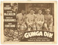 2k533 GUNGA DIN LC #2 R49 great lineup of Cary Grant, Douglas Fairbanks Jr. & Victor McLaglen!