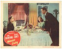 2k541 HARRIET CRAIG LC #5 '50 Joan Crawford at dinner with woman & Wendell Corey!