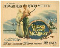 2k136 HEAVEN KNOWS MR. ALLISON TC '57 barechested Robert Mitchum & nun Deborah Kerr!