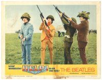2k549 HELP LC #2 '65 The Beatles, John, Paul, George & Ringo with helmets & rifles!