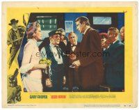 2k557 HIGH NOON LC #8 '52 Grace Kelly watches Gary Cooper receiving the telegram at their wedding!