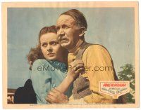 2k565 HOME IN INDIANA LC '44 pretty Jeanne Crain clings to Walter Brennan!