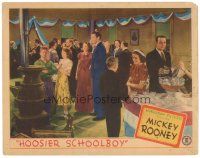 2k567 HOOSIER SCHOOLBOY LC '37 young Mickey Rooney w/Anne Nagel & cast at party!