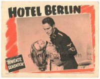 2k572 HOTEL BERLIN LC '45 close up of Andrea King & Nazi Helmut Dantine!