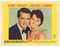 2k575 HOUSEBOAT LC #4 '58 best smiling portrait of Cary Grant in tuxedo & sexy Sophia Loren!