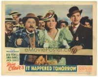 2k591 IT HAPPENED TOMORROW LC '44 Dick Powell, Linda Darnell, Jack Oakie, directed by Rene Clair