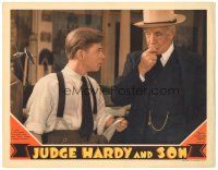 2k602 JUDGE HARDY & SON LC '39 Mickey Rooney as Andy Hardy shows his empty pocket to Lewis Stone!