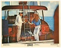 2k619 LADY IN CEMENT LC #5 '68 cool image of Frank Sinatra & sexy Raquel Welch on boat!