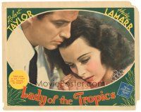 2k623 LADY OF THE TROPICS LC '39 cool romantic close-up of sexy Hedy Lamarr, Robert Taylor!