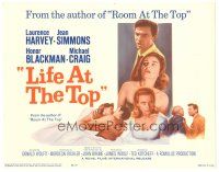 2k160 LIFE AT THE TOP TC '66 Laurence Harvey with sexy Jean Simmons & Honor Blackman!