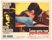 2k654 LOVE WITH THE PROPER STRANGER LC #5 '64 romantic kiss c/u of Natalie Wood & Steve McQueen!