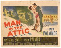 2k169 MAN IN THE ATTIC TC '53 Jack Palance in the petrifying story of Jack the Ripper!
