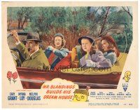 2k700 MR. BLANDINGS BUILDS HIS DREAM HOUSE LC #2 '48 Cary Grant, Myrna Loy & daughters in car!