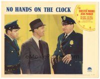 2k730 NO HANDS ON THE CLOCK LC '41 detective Chester Morris w/two cops!