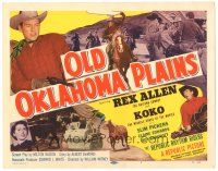 2k183 OLD OKLAHOMA PLAINS TC '52 cowboy Rex Allen and Koko the miracle horse of the movies!