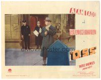2k735 O.S.S. LC '46 cool image of spy Alan Ladd dropping message in mailbox!