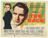 2k194 RACK TC '56 art of young Paul Newman & sexy Anne Francis, written by Rod Serling!