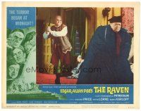 2k786 RAVEN LC #1 '63 giant William Baskin about to attack bloated Peter Lorre from behind!