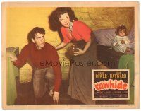 2k787 RAWHIDE LC #4 '51 Tyrone Power & pretty Susan Hayward in western action w/baby!