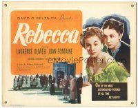 2k195 REBECCA TC R50s Alfred Hitchcock, Joan Fontaine, Laurence Olivier, Judith Anderson!