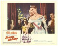 2k805 ROMAN HOLIDAY LC #5 R60 pretty smiling Princess Audrey Hepburn with lots of jewels!