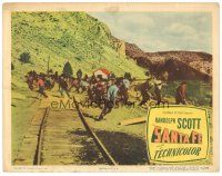 2k818 SANTA FE LC #7 '51 New Mexico, cool image of railroad workers running from train!