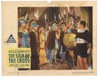 2k838 SIGN OF THE CROSS LC #1 R44 Cecil B. DeMille, Fredric March looks at Elissa Landi with guards!