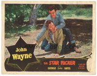2k055 STAR PACKER LC #5 R40s John Wayne getting the best of a bad guy in a wrestling brawl!