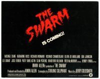 2k223 SWARM TC '78 directed by Irwin Allen, border art of killer bee attack by C.W. Taylor!