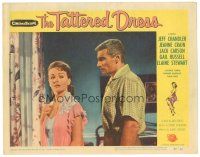 2k880 TATTERED DRESS LC #5 '57 close up of Jeff Chandler with beautiful Jeanne Crain!