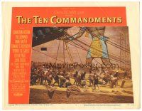 2k884 TEN COMMANDMENTS LC #4 '56 Cecil B. DeMille classic, image of slaves building monument!