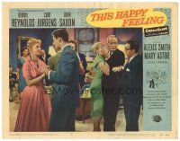 2k895 THIS HAPPY FEELING LC #2 '58 image of Debbie Reynolds dancing w/young John Saxon!