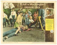 2k911 TO KILL A MOCKINGBIRD LC #7 '62 Mary Badham as Scout pins boy on schoolyard playground!